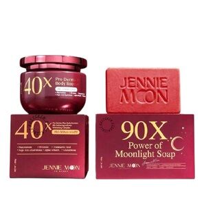 90X Power of moonlight soap 130g and Jennie Moon booster Serum lotion 250g